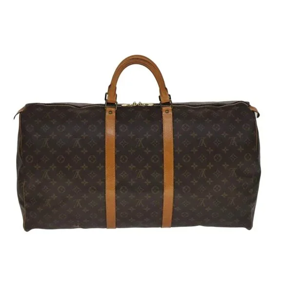 LOUIS VUITTON Monogram Keepall 60 Boston Bag M41422 LV Auth 109934 - Picture 3 of 16